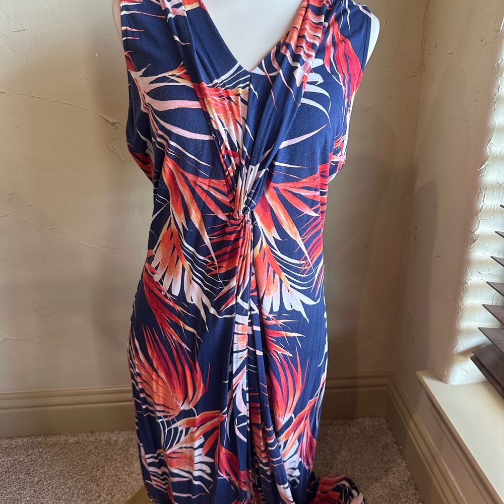 Tommy Bahama Red and Blue Striped Dress